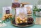 100 PACK Cellophane Treat Bags Cookie bags for Packaging Clear Gift Bags with Stickers for Cookies,Candy,Chocolates(9x3.2inch)
